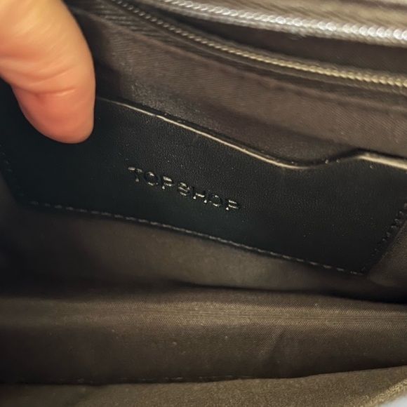 Topshop Studded Chain Shoulder Bag – Suede Front Flap – EUC - Picture 4 of 17